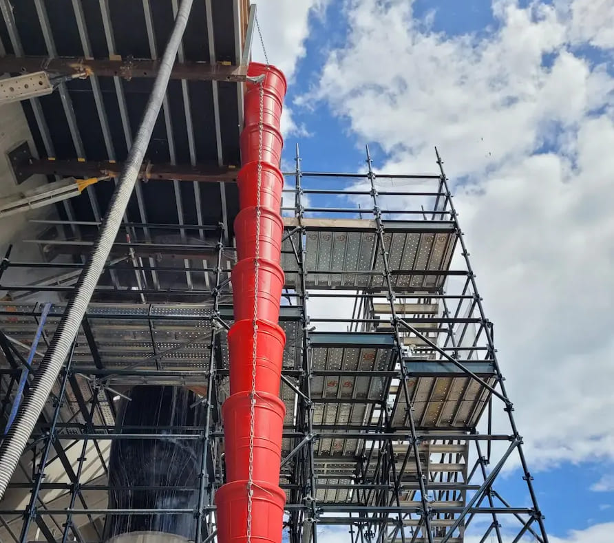 محل نصب سیستم شوتینگ ساختمان